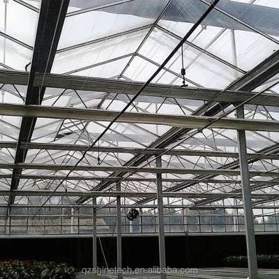 Gegalvaniseerde staalframe met glasbedekking Landbouw kas met installatie tekening
