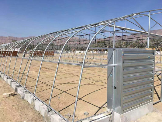 PE-tunnel kas voor hydroponische tomatenverbouwing Gemakkelijke montage Lengte 10-100m