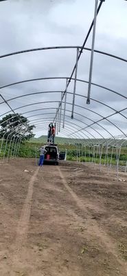 Groenplaats met een enkele lengte (single span)